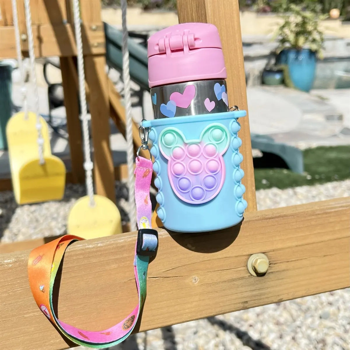 Pop It Silicone Water Bottle Holder – LuluBee